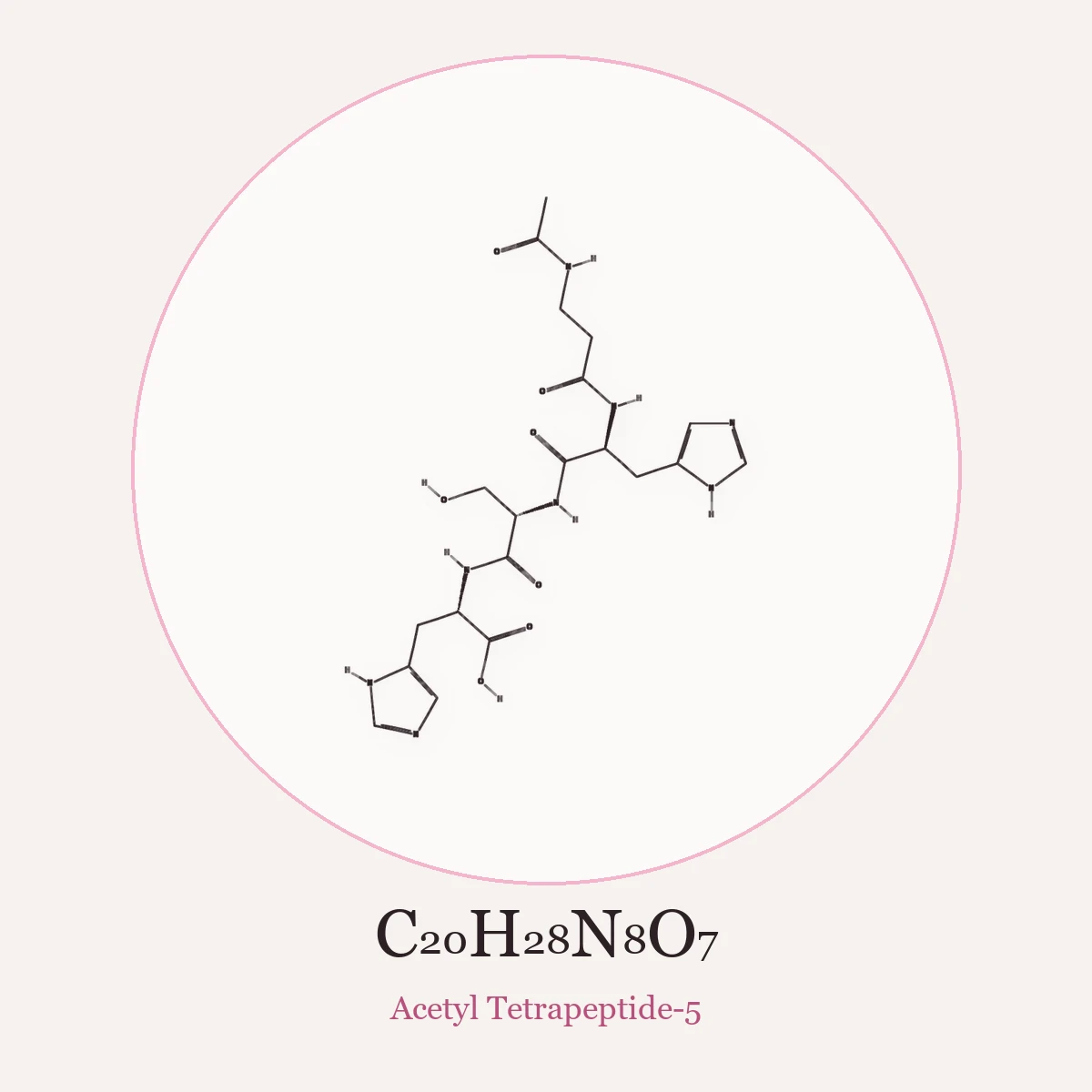 Chemical structure of Acetyl Tetrapeptide-5 (Acetyl Tetrapeptide-5)