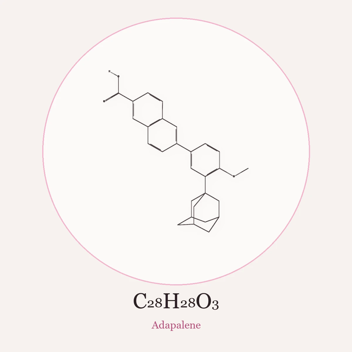 Chemical structure of Adapalene