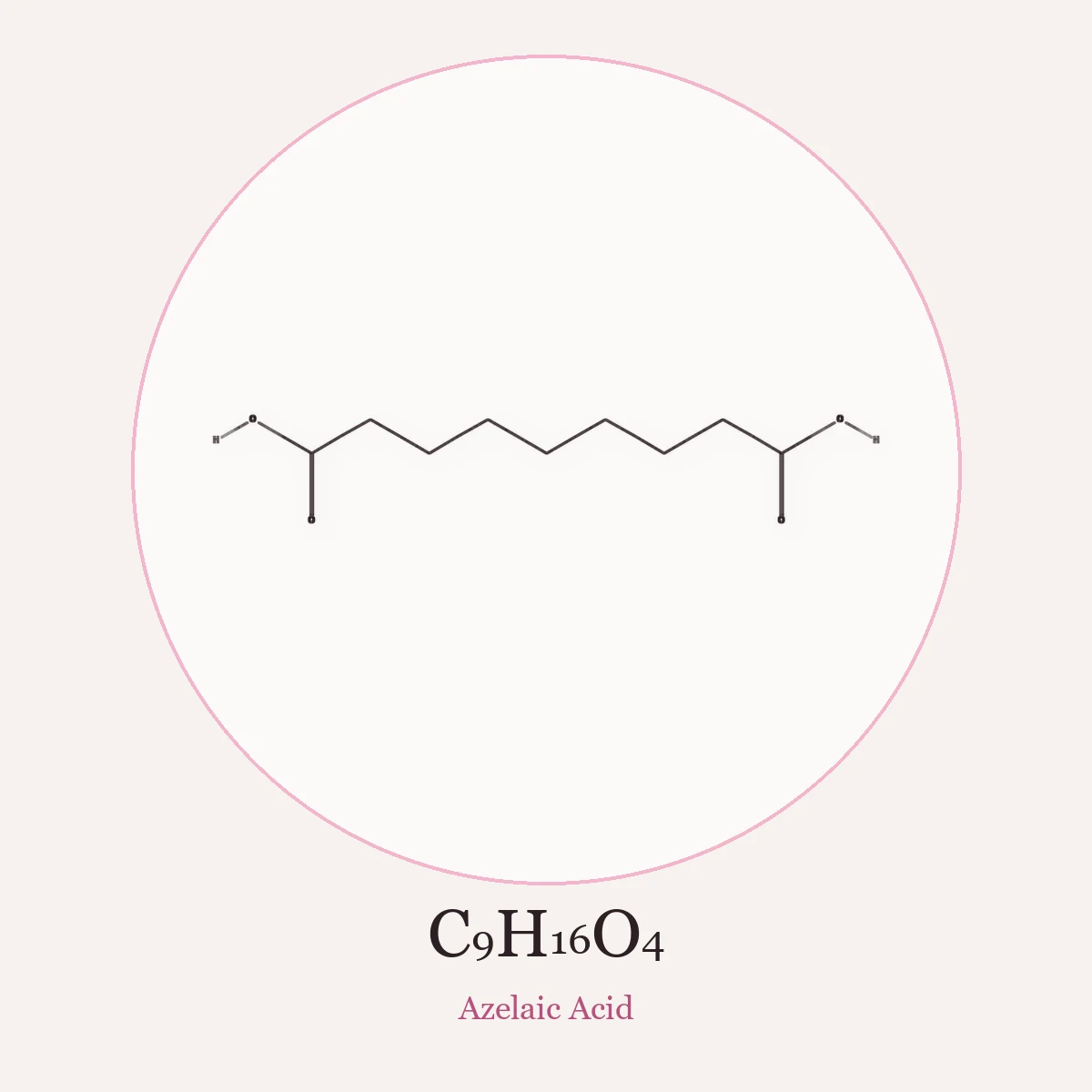 Chemical structure of Azelaic Acid (Azelaic Acid)