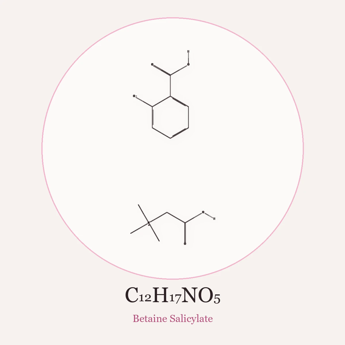 Chemical structure of Betaine Salicylate (Betaine Salicylate)