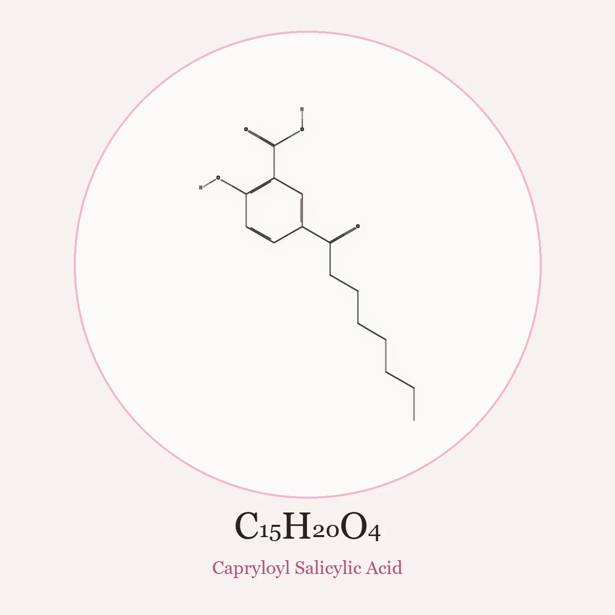 Chemical structure of Capryloyl Salicylic Acid (Capryloyl Salicylic Acid)