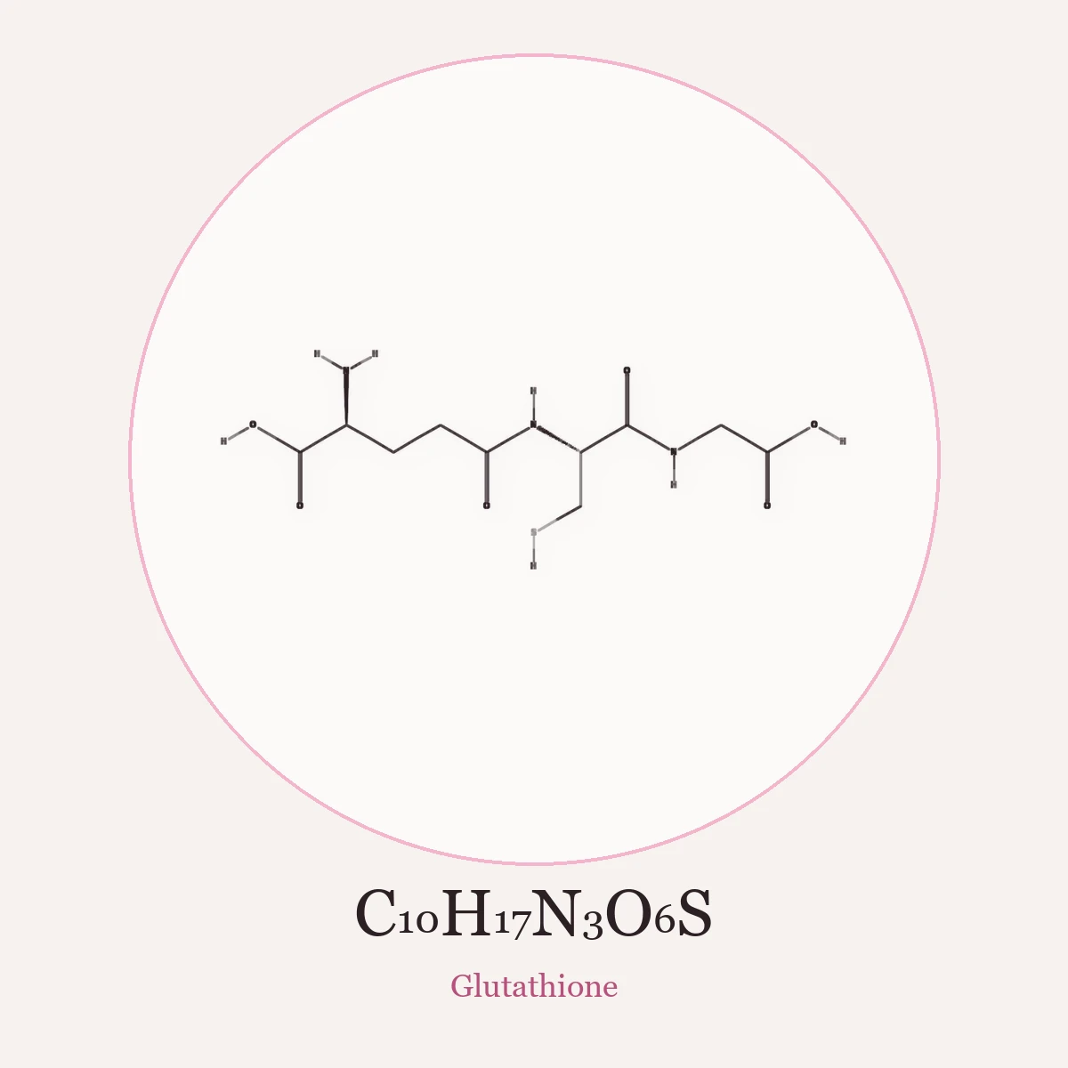 Chemical structure of Glutathione (Glutathione)