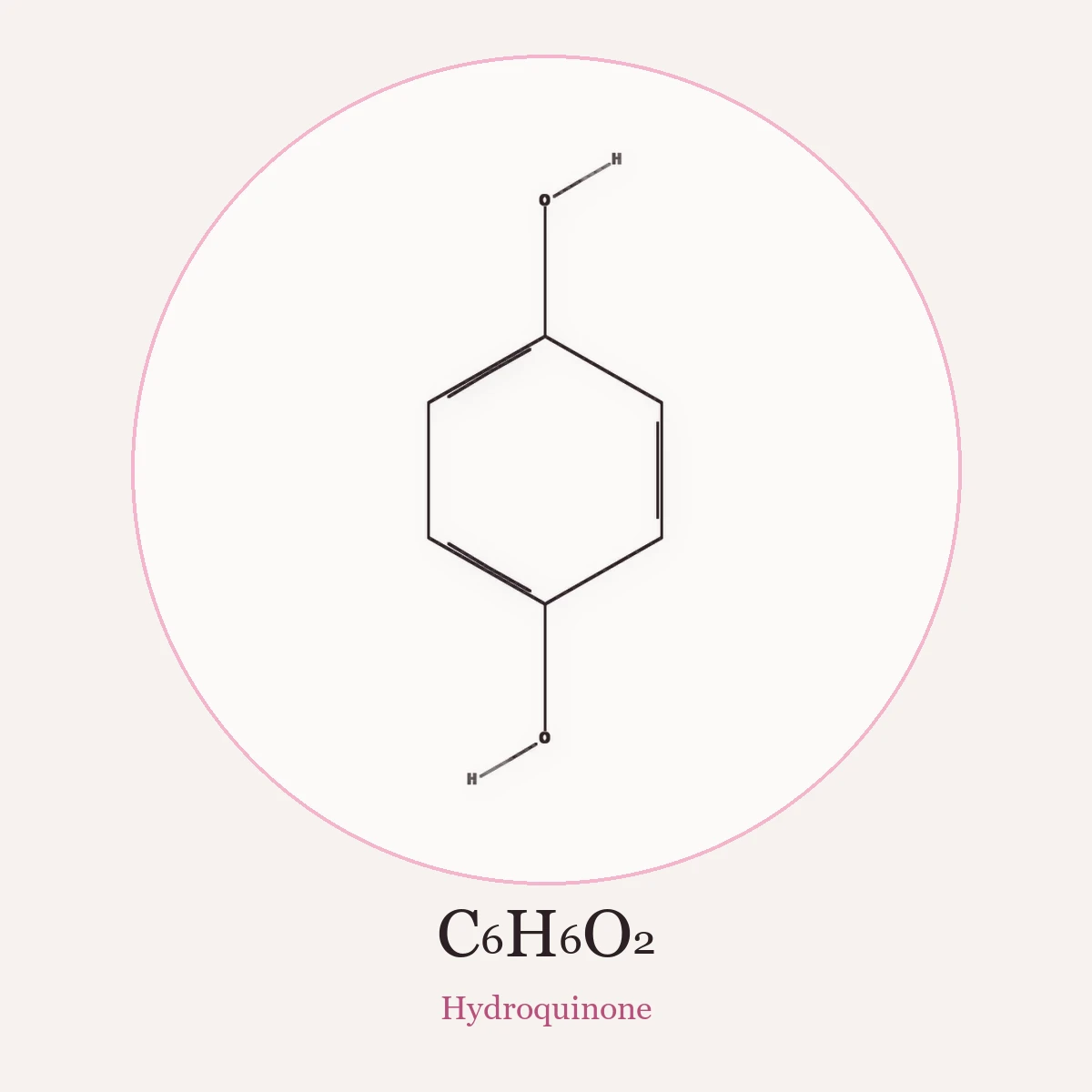Chemical structure of Hydroquinone (Hydroquinone)