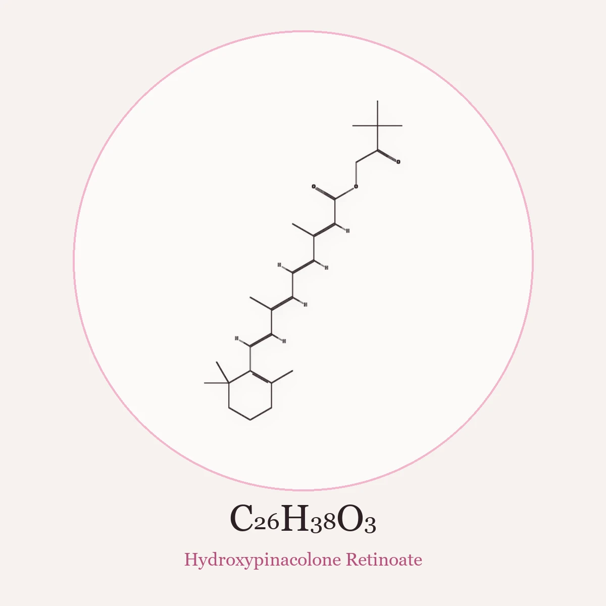 Chemical structure of Hydroxypinacolone Retinoate (Hydroxypinacolone Retinoate)
