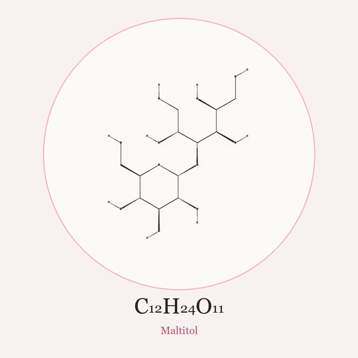 Chemical structure of Maltitol