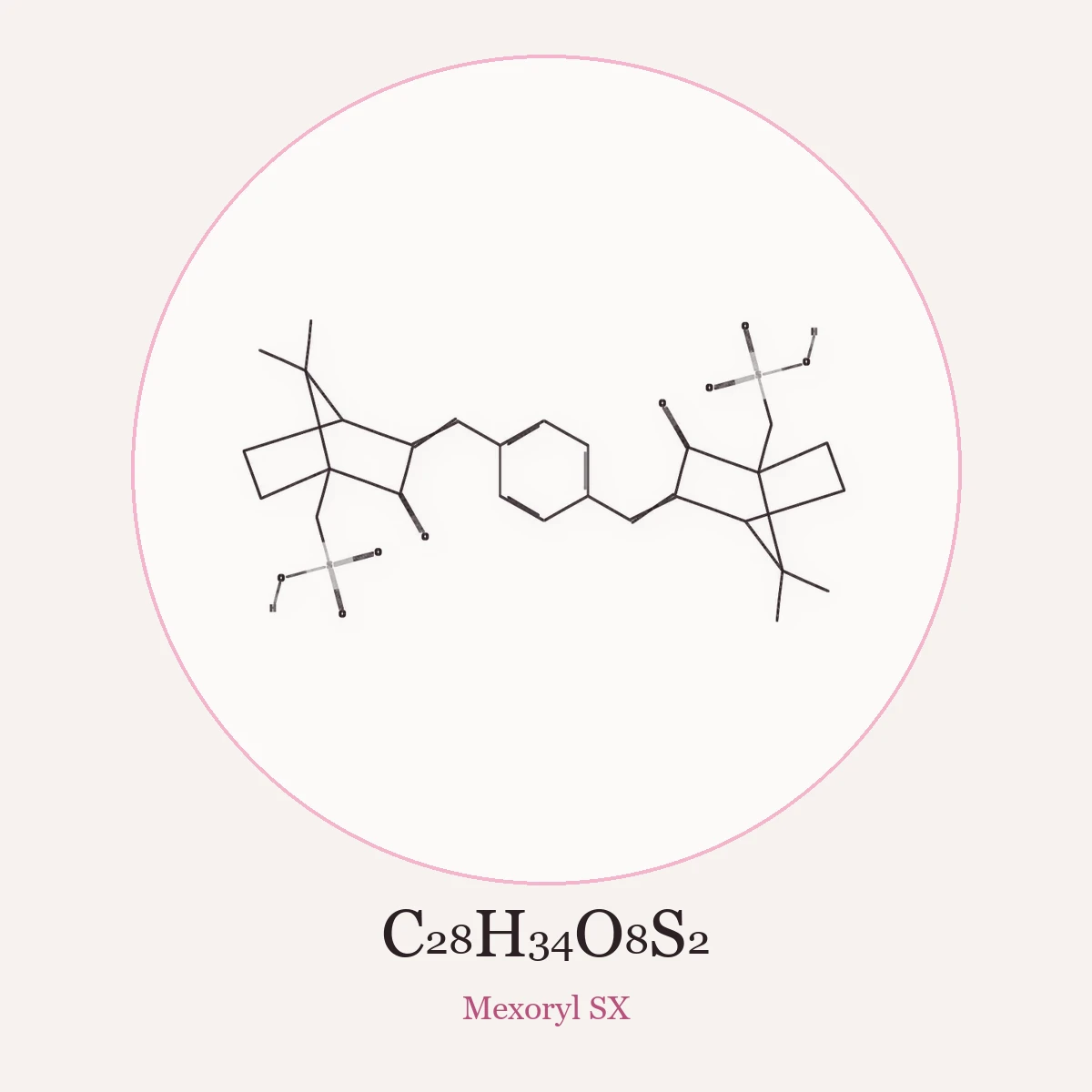 Chemical structure of Mexoryl SX (Ecamsule)