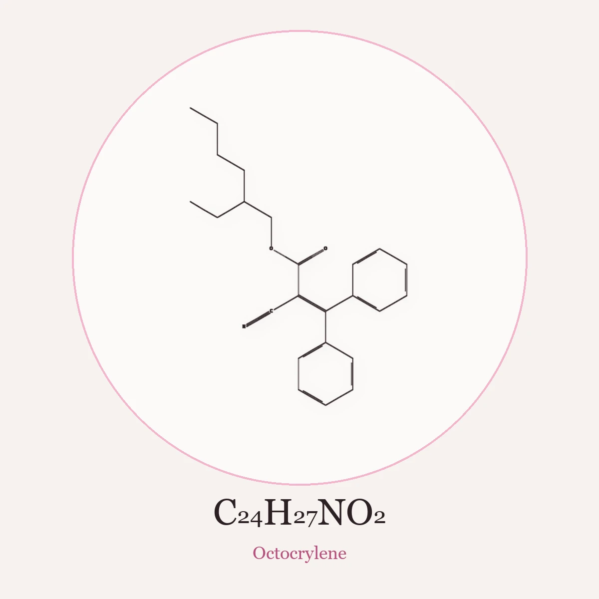 Chemical structure of Octocrylene (Octocrylene)