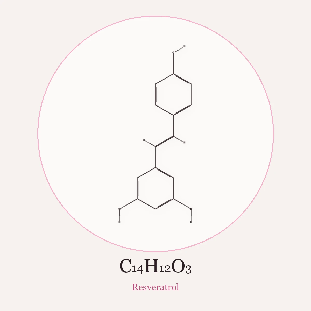 Chemical structure of Resveratrol (Resveratrol)