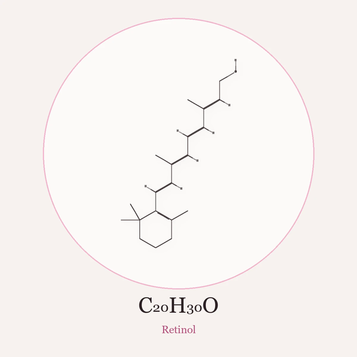 Chemical structure of Retinol (Retinol)