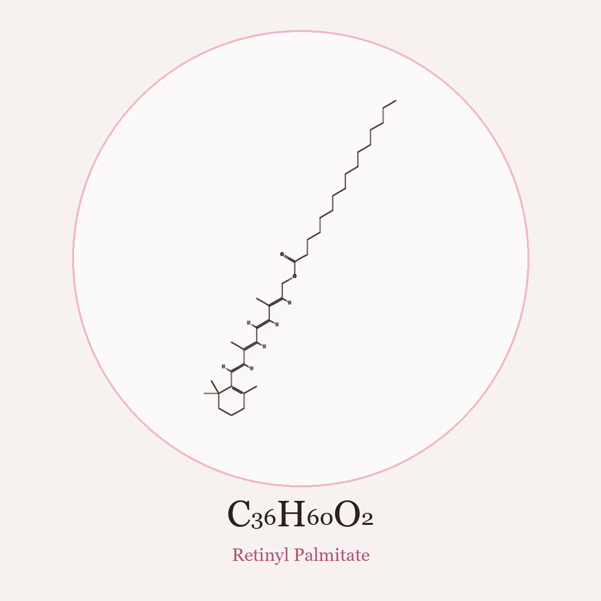 Chemical structure of Retinyl Palmitate (Retinyl Palmitate)