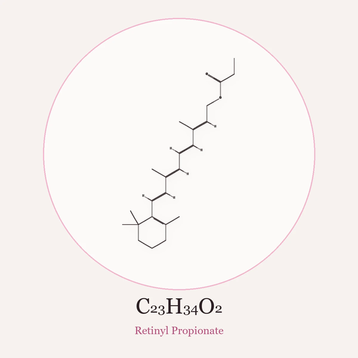 Chemical structure of Retinyl Propionate (Retinyl Propionate)