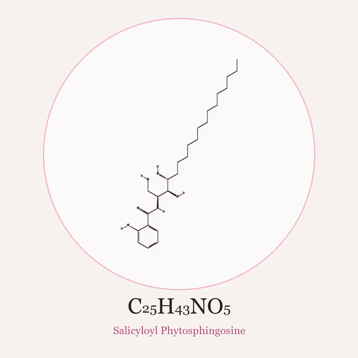Chemical structure of Salicyloyl Phytosphingosine