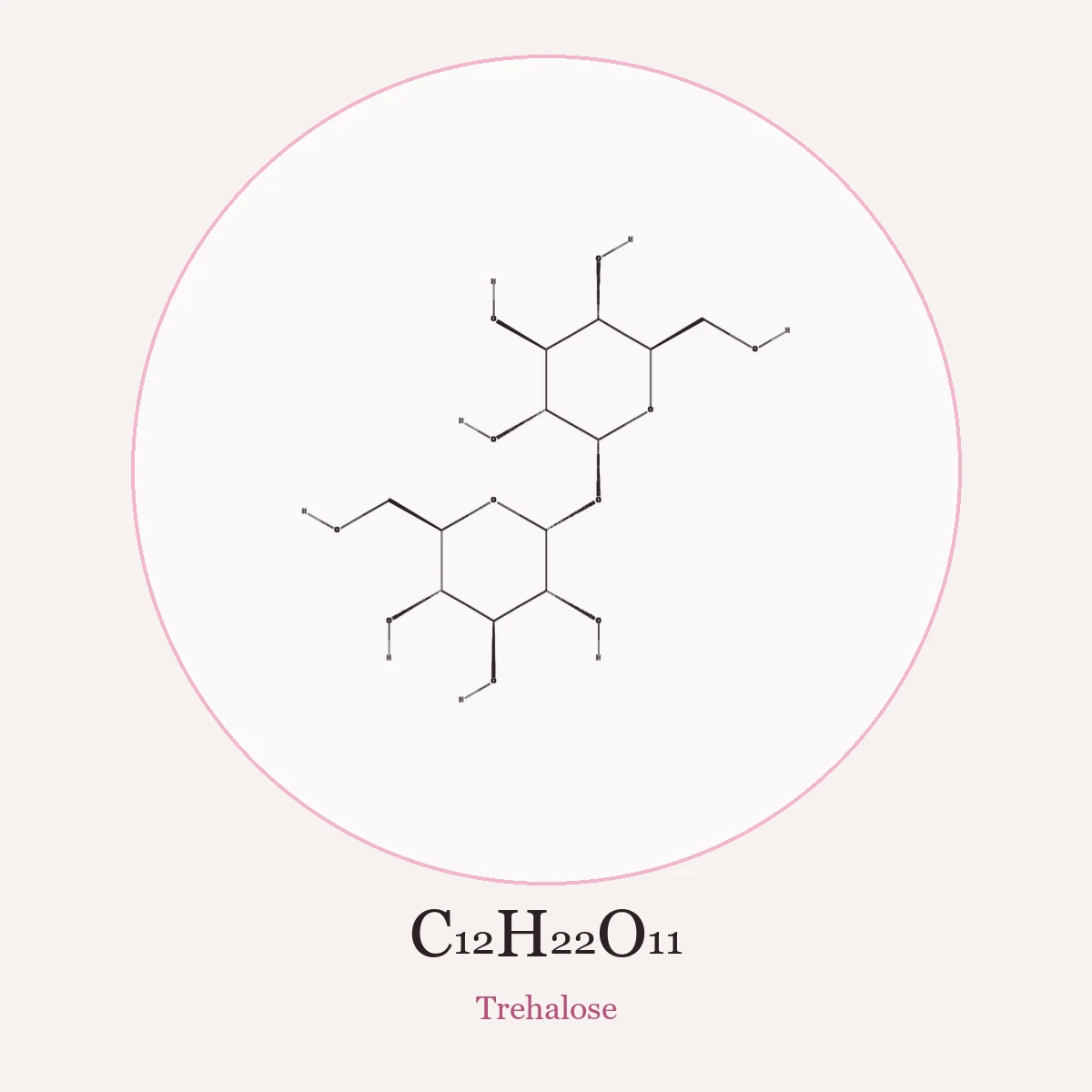 Chemical structure of Trehalose (Trehalose)